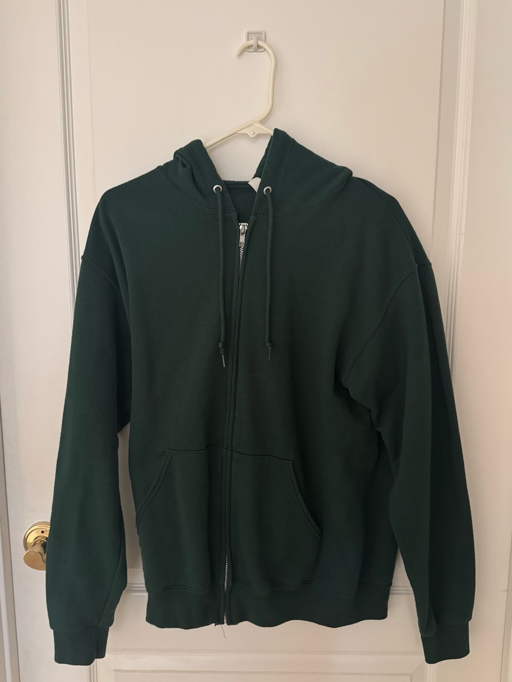 Jerzees Dark Green Full-Zip Hoodie Jacket